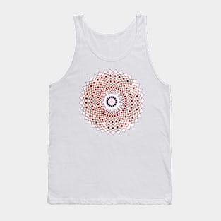 Handmade pink orange and green mandala art Tank Top